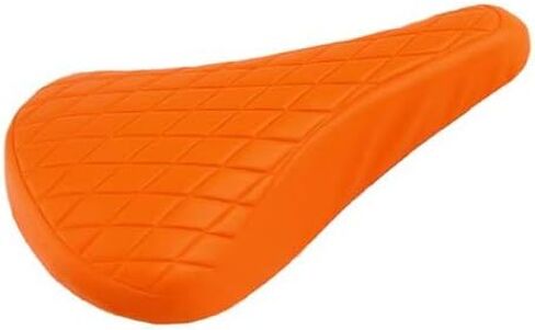 Alta Vintage Orange Diamond Pattern BMX Vinyl Bike Saddle in Saudi Arabia