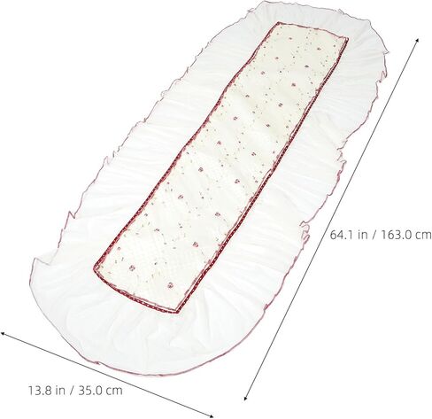 غطاء Guzheng من الدانتيل السميك من BESPORTBLE، قطعة واحدة مضادة للانزلاق بنمط زهور صغيرة واقية من الغبار للاستخدام المنزلي للآلة الموسيقية Guzheng in Kuwait