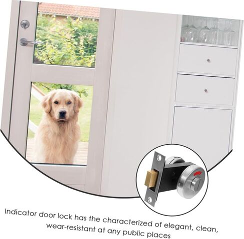 OSALADI Bathroom Door Lock Indicator Keyless Door Lock Deadbolt Indicator 304 Stainless Steel in Saudi Arabia