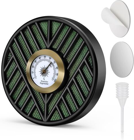 مرطب السيجار سكوت، مرطب السيجار، مرطب السيجار الدائري ومجموعة رطوبة السيجار عالية الدقة لصندوق السيجار، يحافظ على السيجار طازجًا in Kuwait