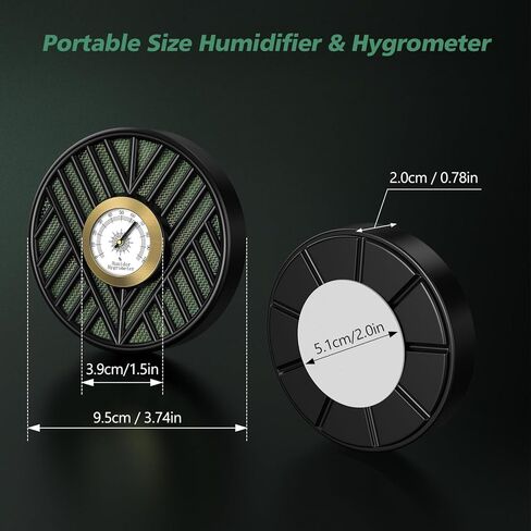 مرطب السيجار سكوت، مرطب السيجار، مرطب السيجار الدائري ومجموعة رطوبة السيجار عالية الدقة لصندوق السيجار، يحافظ على السيجار طازجًا in Kuwait