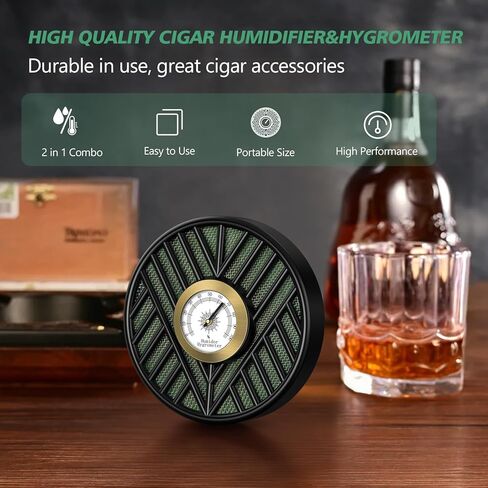مرطب السيجار سكوت، مرطب السيجار، مرطب السيجار الدائري ومجموعة رطوبة السيجار عالية الدقة لصندوق السيجار، يحافظ على السيجار طازجًا in Kuwait