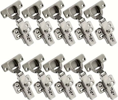 2/20Pcs Cabinet Hinges with Screws Steel for Furniture Full Overlay Mute Door Cupboard Fitting(20cps) in Saudi Arabia