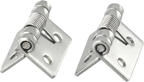 Self Closing Springs Door Hinge Stainless Steel Hardware 1/1.5/2 Inch for Windoww Cabinets Jewelry Box 2Pcs(1.5 Inch) in Saudi Arabia