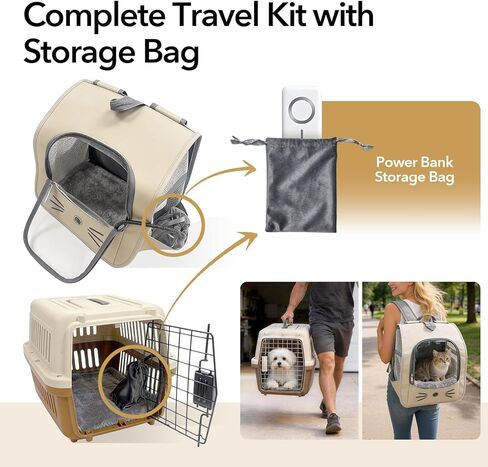 وسادة تدفئة USB للقطط والكلاب في الأماكن المغلقة/السفر/الخارج - حقيبة بنك الطاقة وغطاء قابل للغسل، سخان مقاوم للماء آمن 5 فولت، 5 درجات حرارة ومؤقت، إيقاف تلقائي عند 140 درجة فهرنهايت، بطارية/جدار/سيارة تعمل (8 بوصة × 11.5 بوصة) in Kuwait