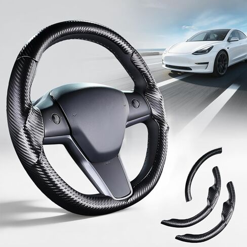 Steering Wheel Cover for Tesla Model 3(2017-2023) Model Y(2020-2024), Steering Wheel Accessories for Tesla Model 3/ Y in Saudi Arabia