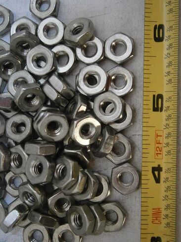 New Pack of Hex Nuts 12/24 MS Stainless Steel Lot of 50#3568 Multi-Purpose Comprehensive Hardware Fastener Assortment Kit WnyNEH05730 in Saudi Arabia