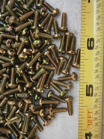 New Pack of Thread Forming Screws #4/40 x 3/8 Phillips Pan Head Steel Yellow Lot of 100#4692 Multi-Purpose Comprehensive Hardware Fastener Assortment Kit WnyNEH04524 in Saudi Arabia