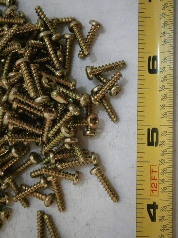 New Pack of Plastite Screws #4 x 1/2 Pozi Pan Head Steel Yellow Zinc Lot of 100#1068 Multi-Purpose Comprehensive Hardware Fastener Assortment Kit WnyNEH04030 in Saudi Arabia