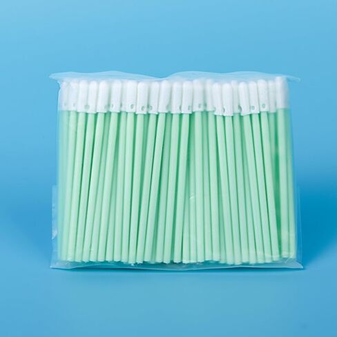 مسحات تنظيف الألياف الضوئية: 100 نصيحة مدببة لـ 1.25 مم LC/MU | 100 رأس دائري لـ 2.5 مم SC/ST، للموصل البصري وتنظيف عدسة الكاميرا، 200 قطعة in Kuwait