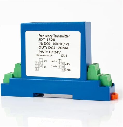 1pcs Frequency Signal Converter 45-55HZ 0-50HZ 0-100KHZ Frquency Signal Transmitter 4-20mA 0-10V 0-5V Frequency Measuring Instrument DC24V(0-50HZ) in Saudi Arabia