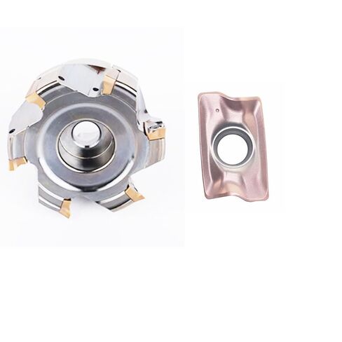 TFMP90AP-80-27-6T, Milling Diameter 80mm, Inner Hole 27mm, 6 Teeth. Comes with 30pcs milling Inserts APKT170508R-EM in Saudi Arabia