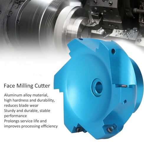 Face Milling Cutter Set, Sturdy Aluminum Alloy Construction, Heat and Oxidation Resistant Coating, Advanced Helical Design, CNC Metalworking Tool for Professionals in Saudi Arabia