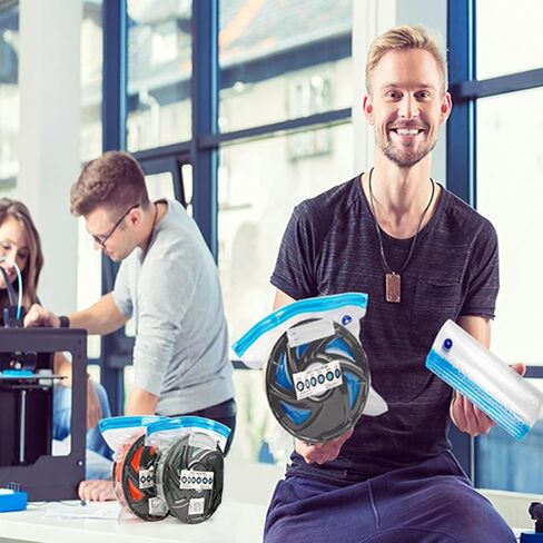 30PCS 3D Printer Filament Vacuum Storage Bags, 3D Printing Filament Spools Storage Set with Desiccants, Perfect for 3D Filament Spool Storage or Using After Filament Dryer Box in Saudi Arabia