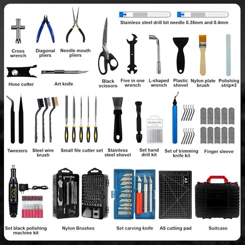 مجموعة أدوات الطابعة ثلاثية الأبعاد المكونة من 221 قطعة، وملحقات الطابعة ثلاثية الأبعاد، تتضمن صندوق الأدوات أداة إزالة الأزيز، مناسبة لتفكيك الطباعة ثلاثية الأبعاد، وصناديق أدوات التنظيف والتصنيع الدقيق in Kuwait
