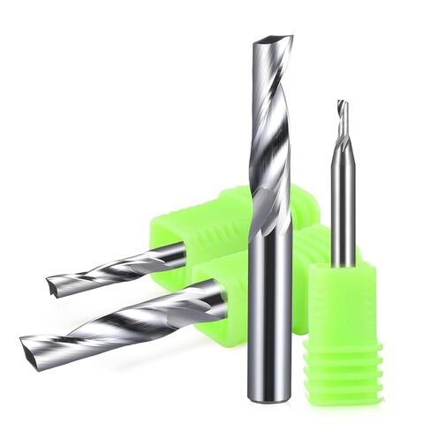 10Pcs 3.175/4/5/6/8/10/12mm Single Flute Milling Cutters for Aluminum CNC Tools(10Pcs 3.175x2.5x12mm) in Saudi Arabia