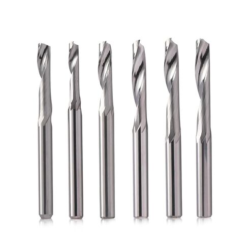 5pcs 4mm Single Flute Milling Cutter for Aluminum CNC Tools Carbide End Mill Router Bits(5Pcs 4x32x55L) in Kuwait