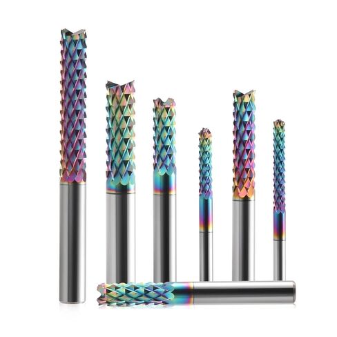 10Pcs 3.175 Router Bit CNC Engraving Bits Corn End Mill Milling Tools(6.0x22x50L) in Saudi Arabia