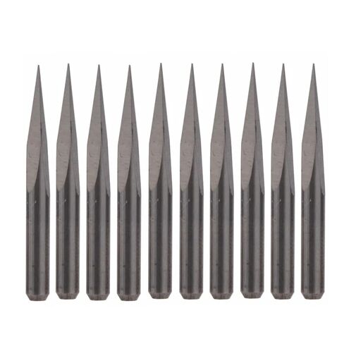 10pcs 3.175mm Shank 3 Edge Engraving Bit Set 15/20/30/45/60/90 Degrees Tip 0.1 0.2 0.3mm CNC Router Bit 3D Milling(3.175x20Dx0.2) in Kuwait
