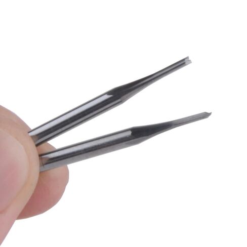 10pcs 3.175 * 1.5 * 6MM Two Straight Flute CNC Milling Cutter Router Bit in Kuwait