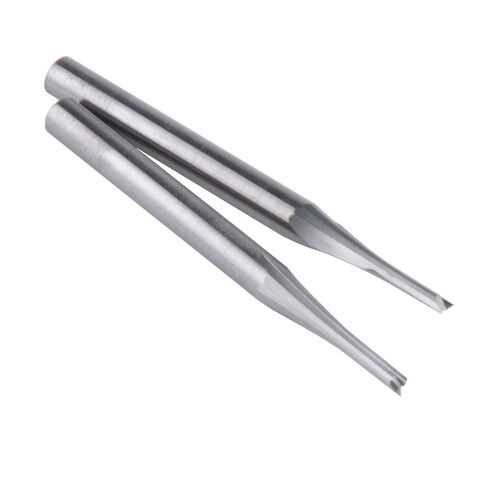 10pcs 3.175 * 1.5 * 6MM Two Straight Flute CNC Milling Cutter Router Bit in Kuwait