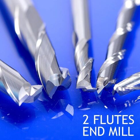 3.175 * 1.0 * 4MM Two Flutes End Mill Bits, Millinging Cutter in Kuwait