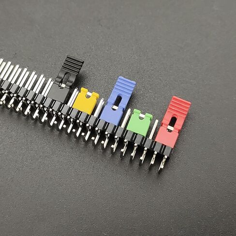 200PCS Mixed Jumper Caps Kit 2.54mm Pitch Standard Circuit Board Short Circuit Cap Pin Blocks for Arduino Raspberry Pi PCB PC DIY Repair Parts in Saudi Arabia