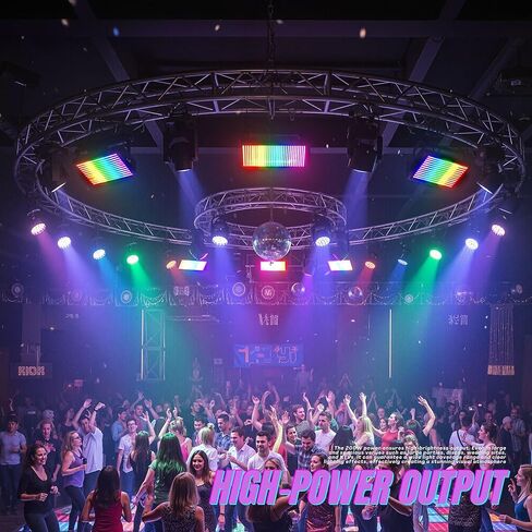 LED Wash Strobe Stage Light, 200W RGB DJ Light Bar Professional, Multi Effects Wall Washer Lights, DMX512 Control, 8 Segments, for Disco Party Wedding Club Bar Stage Lighting in Saudi Arabia