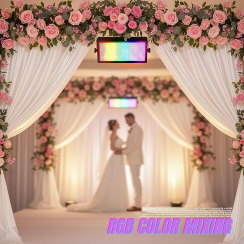 LED Wash Strobe Stage Light, 200W RGB DJ Light Bar Professional, Multi Effects Wall Washer Lights, DMX512 Control, 8 Segments, for Disco Party Wedding Club Bar Stage Lighting in Saudi Arabia