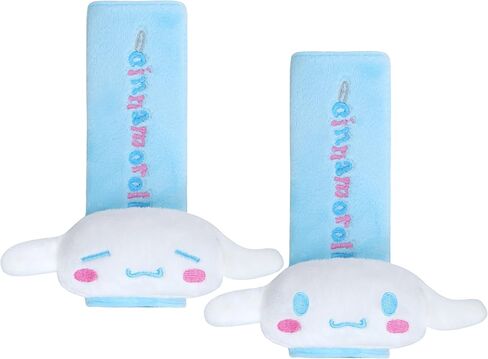 Roffatide Anime Cinnamoroll Car Seatbelt Shoulder Pad Seat Belt Cover Plush Car Neck Pillow Auto Head Neck Rest Cushion in Saudi Arabia
