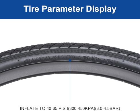 700x38C (40-622) Bike Tire 700C Bicycle tire Suitable for 700 x 38C City/Road Folding Replacement Bike Tire (Single) in Saudi Arabia