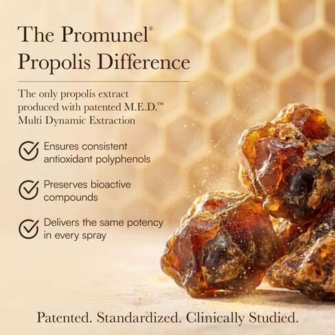 Bee’s Secret Bee Propolis Spray with Manuka Honey - Clinically Tested Throat & Immune Support - Standardized Promunel, Zinc & Riboflavin for Seasonal Wellness - Alcohol Free - 75 Servings, 1 fl oz. in Kuwait