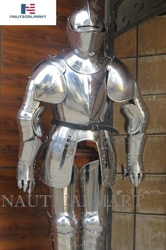 NauticalMart Italian Full Suit of Armor Medieval Knight Closed Helmet Costume in Saudi Arabia