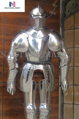 NauticalMart Italian Full Suit of Armor Medieval Knight Closed Helmet Costume in Saudi Arabia