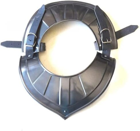 Medieval Gorget Neck Plate Dark Renaissance Costume Silver in Saudi Arabia
