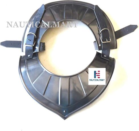 Medieval Gorget Neck Plate Dark Renaissance Costume Silver in Saudi Arabia