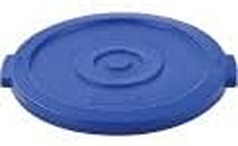 Global Industrial 20 Gallon Plastic Trash Can Lid, Blue in Saudi Arabia