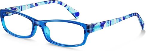 نظارات قراءة للنساء، قارئات مستطيلة للنساء مع نظارات بمفصلات زنبركية تحجب الضوء الأزرق وفلتر للأشعة فوق البنفسجية in Kuwait