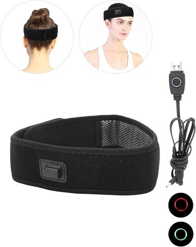 غطاء رأس مُسخن، وسادة تسخين كهربائية USB 5 فولت للرقبة والرأس، 3 تروس لضبط درجة الحرارة، عصابة رأس ساخنة لتخفيف الصداع النصفي، وصداع التوتر، والصداع in Kuwait