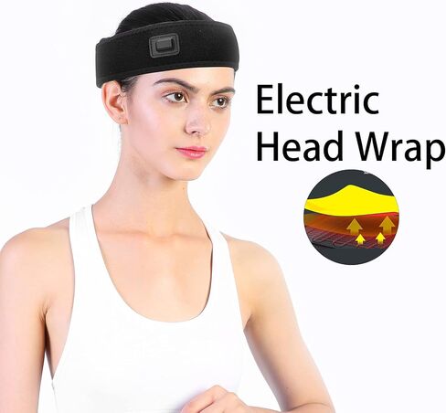 غطاء رأس مُسخن، وسادة تسخين كهربائية USB 5 فولت للرقبة والرأس، 3 تروس لضبط درجة الحرارة، عصابة رأس ساخنة لتخفيف الصداع النصفي، وصداع التوتر، والصداع in Kuwait