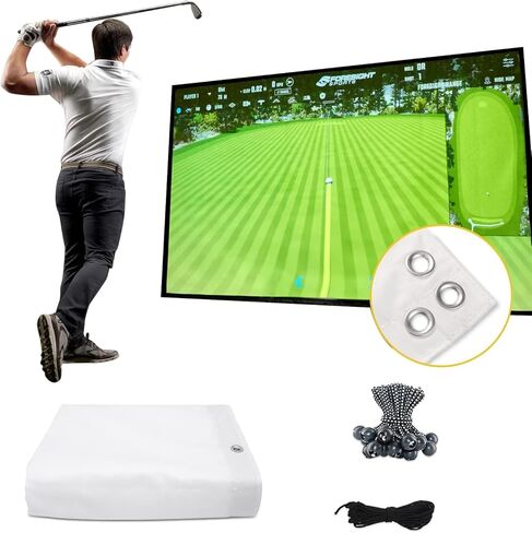 amazgolf Golf Simulator Impact Screen（118 * 78 98 * 98 118 * 118 118 * 138） for Golf Training, Indoor Golf Simulators, Washable Golf Impact Screen for Golf Practice in Kuwait