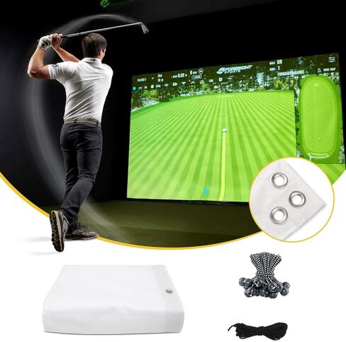 شاشة تأثير amazgolf Golf Simulator (118 * 78 98 * 98 118 * 118 118 * 138) لتدريب الجولف، محاكيات الجولف الداخلية، شاشة تأثير الجولف القابلة للغسل لممارسة الجولف in Saudi Arabia