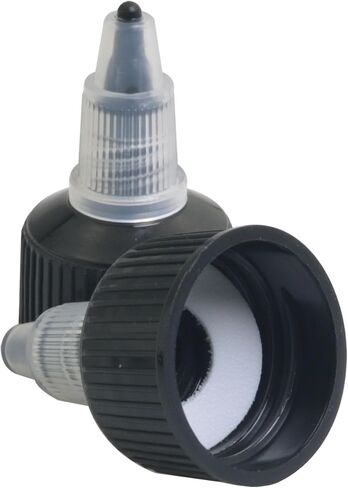 10PCS Black Plastic Natural Twist Bottle Cap Squeeze Bottle Replacement Cover Suitable for Condiments Adhesives Paints Handicrafts in Saudi Arabia