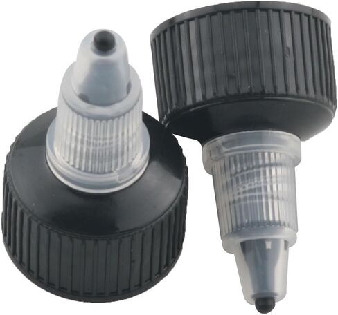 10PCS Black Plastic Natural Twist Bottle Cap Squeeze Bottle Replacement Cover Suitable for Condiments Adhesives Paints Handicrafts in Saudi Arabia