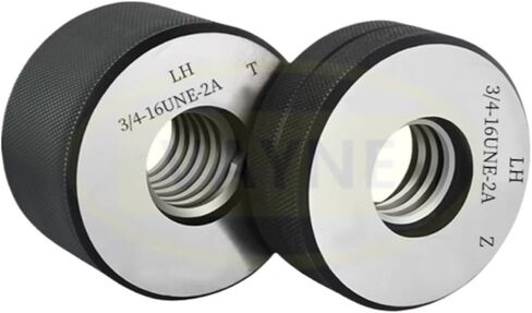 1SET(1*GO+1*NOGO) 2A Left Hand American Standard Fine Thread Ring Gauge UNC UNF UNS 0-80-12-32 1/4 5/16 3/8 7/16 1/2Measure Tool(3I8-24UNF -2A LH T Z) in Saudi Arabia