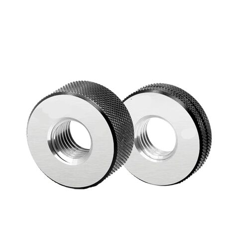 1 Set (1 Pass Gauge + Stop Gauge) 6h Precision Standard Metric fine-Tooth Thread Ring M22-M35 Measuring Tool(M27-6h T Z,X 3.5) in Saudi Arabia