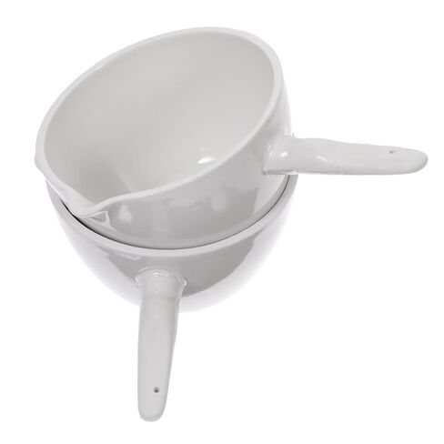 2pcs Porcelain Evaporating Basin with Handle Round Evaporating Dish Acid Alkali Resistant Lab Evaporation Container for School and Laboratory Use in Saudi Arabia