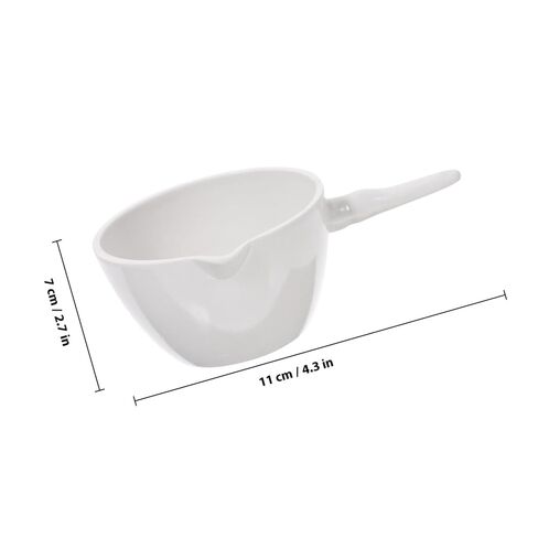 2pcs Porcelain Evaporating Basin with Handle Round Evaporating Dish Acid Alkali Resistant Lab Evaporation Container for School and Laboratory Use in Saudi Arabia