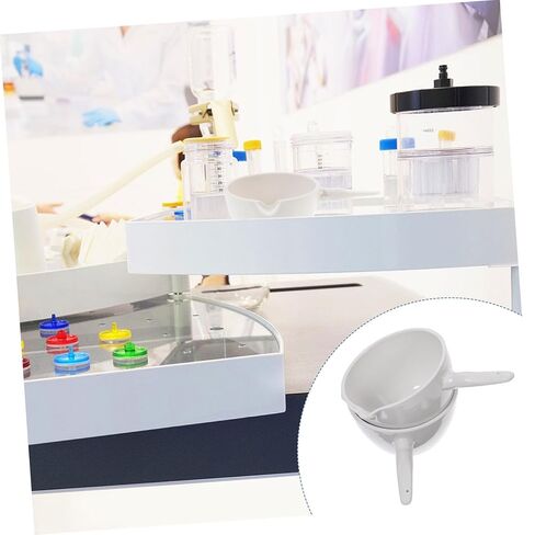 2pcs Porcelain Evaporating Basin with Handle Round Evaporating Dish Acid Alkali Resistant Lab Evaporation Container for School and Laboratory Use in Saudi Arabia