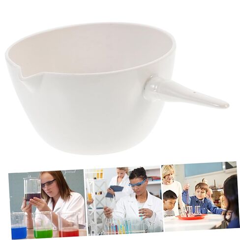 Ceramics Evaporating Basin with Handle Porcelain Laboratory Evaporation Dish for Concentrated and Solid Burning Flat Round Bottom Stable Container in Saudi Arabia
